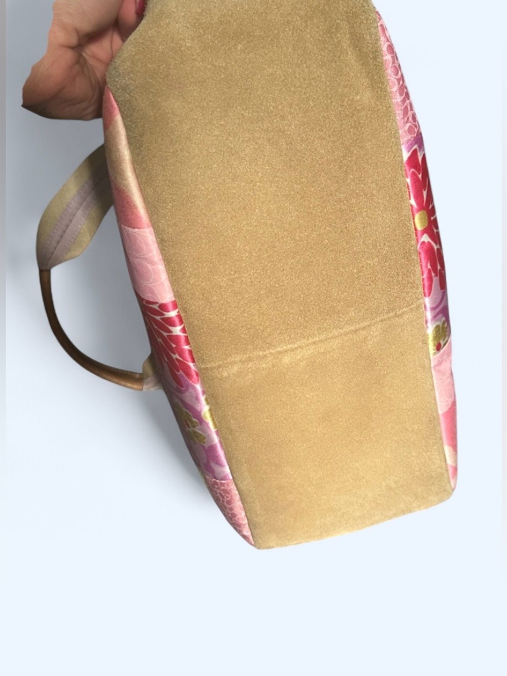 SOLD - rare vintage Y2K Coach Hamptons spring pastel patchwork tote bag - Picture 9 of 14